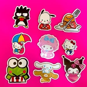 9 Sanrio Hello Kitty and Friends Waterproof Stickers